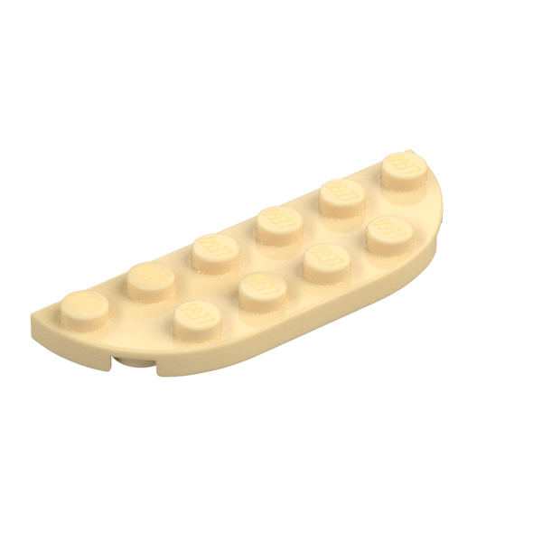 1/2 CIRCLE PLATE 2X6
