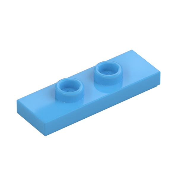 PLATE 1X3 W/ 2 KNOBS