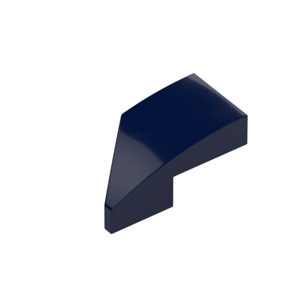 RIGHT PLATE 1X2, W/ BOW, 45 DEG. CUT