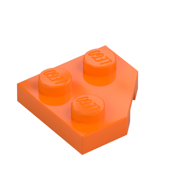 PLATE 2X2, CORNER, 45 DEG.