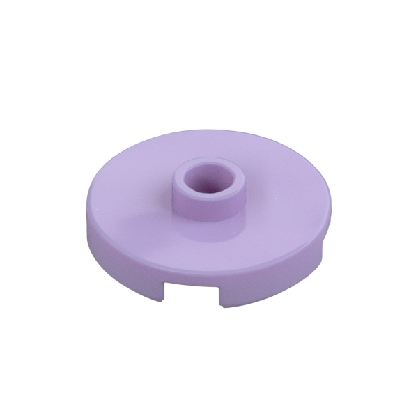 PLATE ROUND W. 1 KNOB