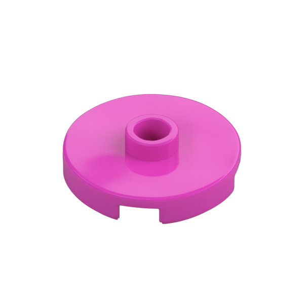 PLATE ROUND W. 1 KNOB