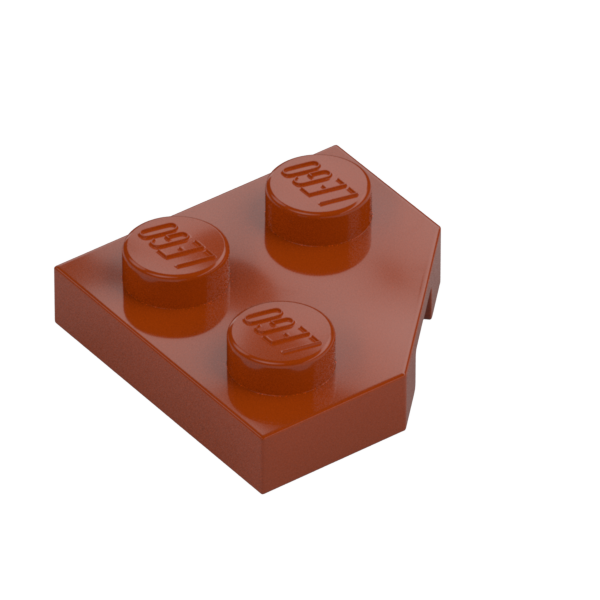 PLATE 2X2, CORNER, 45 DEG.
