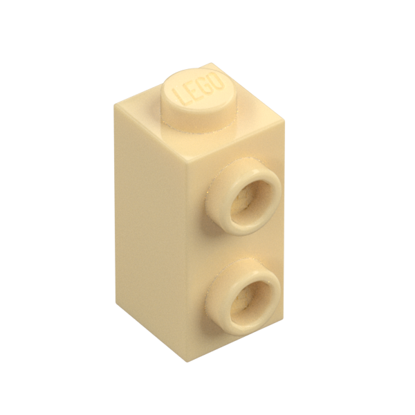 BRICK 1X1X1 2/3, W/ VERT. KNOBS