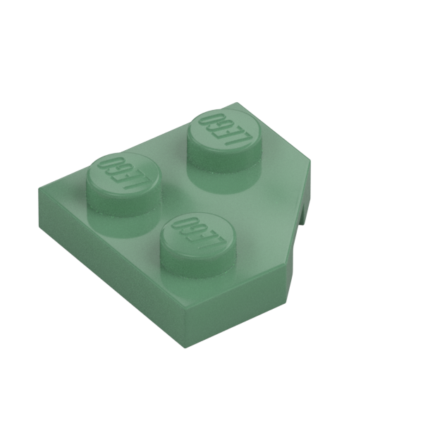 PLATE 2X2, CORNER, 45 DEG.