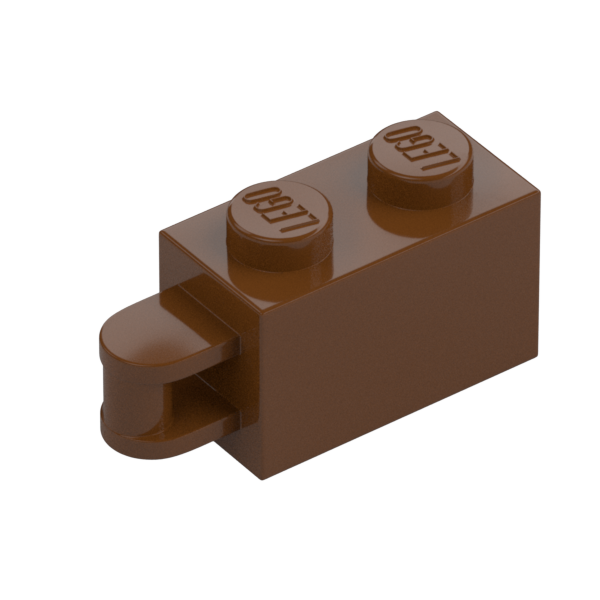 BRICK 1X2, W/ 3.2 SHAFT, VERT. END