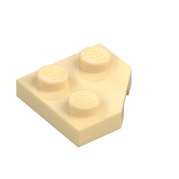 PLATE 2X2, CORNER, 45 DEG.