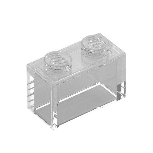 BRICK 1X2 W/O PIN