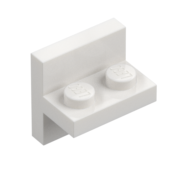 PLATE 1X2 W/ VERT. TUBE