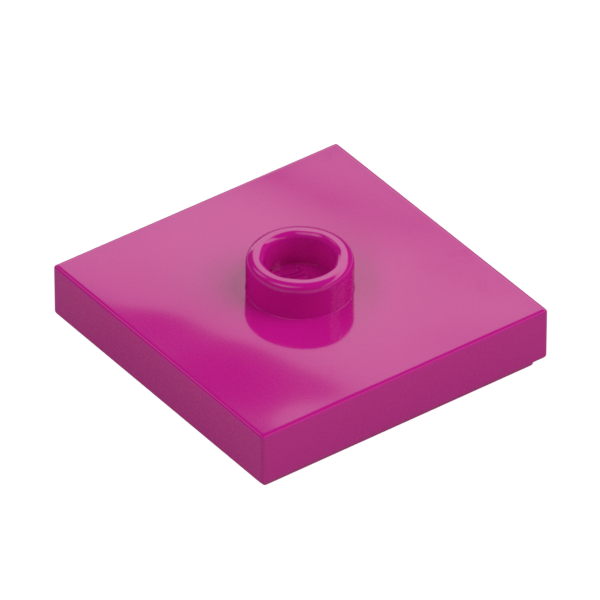 PLATE 2X2 W 1 KNOB