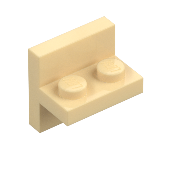 PLATE 1X2 W/ VERT. TUBE