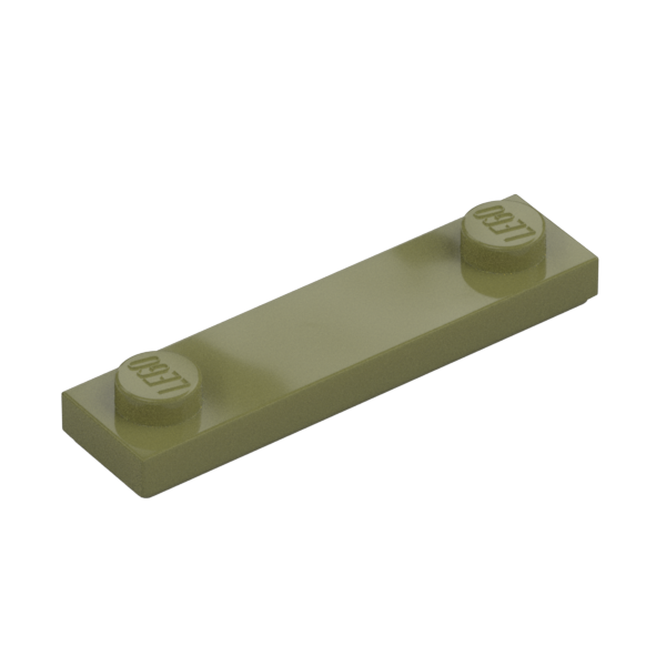 PLATE 1X4, W/ 2 KNOBS, NO. 2