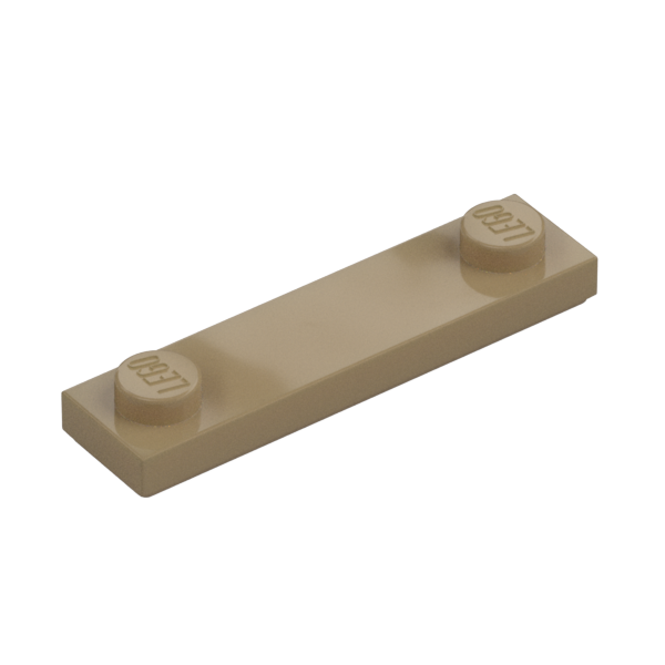 PLATE 1X4, W/ 2 KNOBS, NO. 2