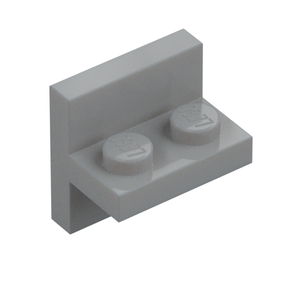 PLATE 1X2 W/ VERT. TUBE