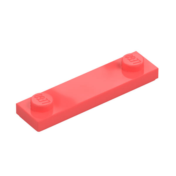 PLATE 1X4, W/ 2 KNOBS, NO. 2
