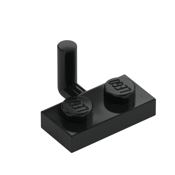 PLATE 1X2 W. VERTICAL SCHAFT