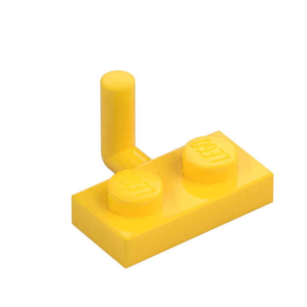 PLATE 1X2 W. VERTICAL SCHAFT