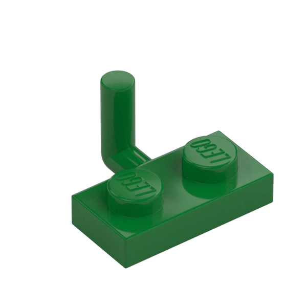 PLATE 1X2 W. VERTICAL SCHAFT