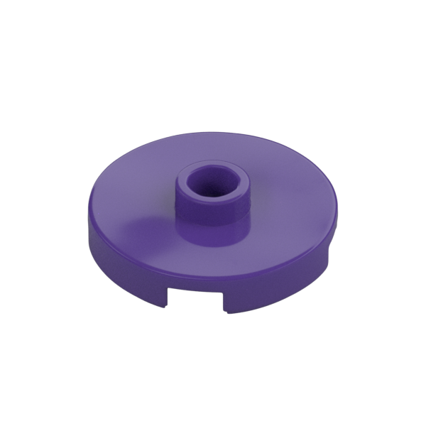 PLATE ROUND W. 1 KNOB