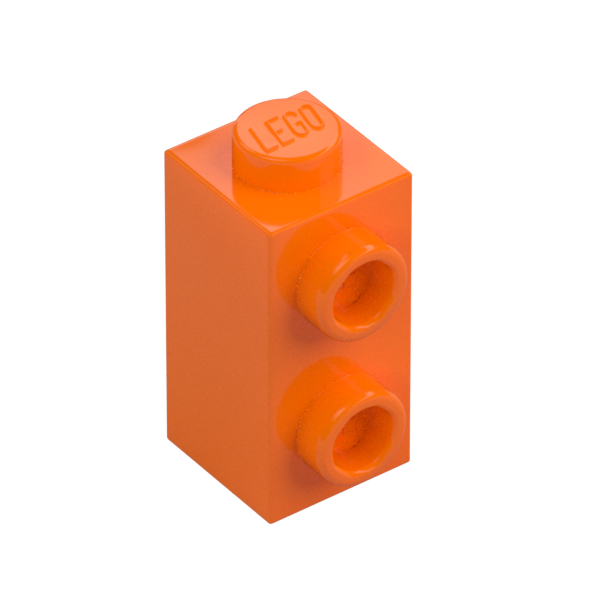 BRICK 1X1X1 2/3, W/ VERT. KNOBS