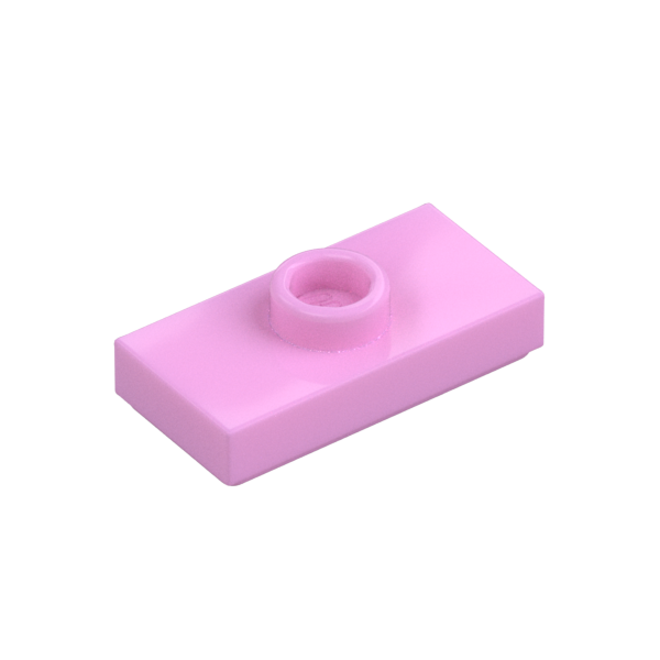 PLATE 1X2, W/ 1 KNOB