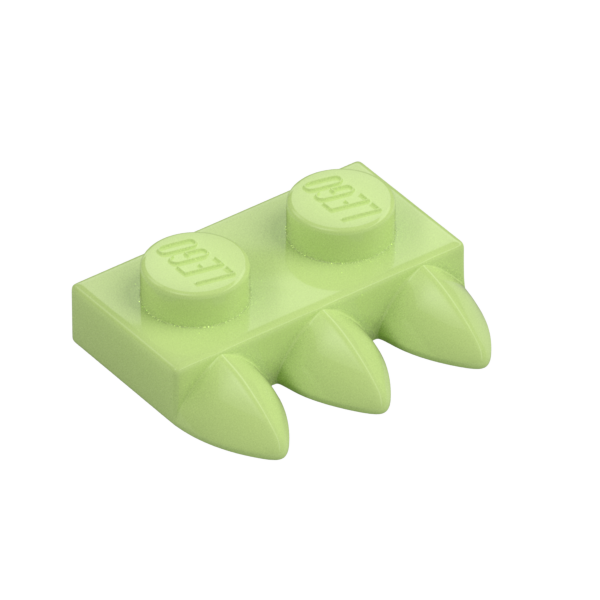 1X2 PLATE WITH 3 TEETH