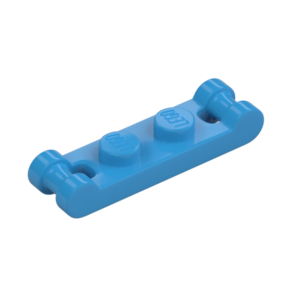 Plate 1x2 w. 2 shafts ø 3.2