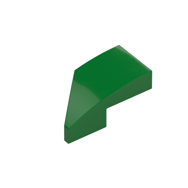 RIGHT PLATE 1X2, W/ BOW, 45 DEG. CUT