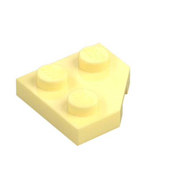 PLATE 2X2, CORNER, 45 DEG.