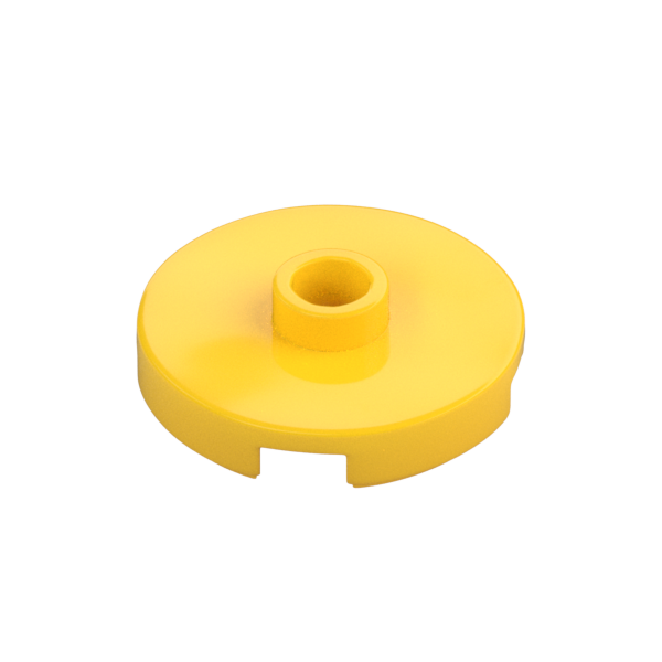 PLATE ROUND W. 1 KNOB