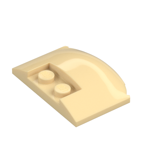 PLATE W. BOW 3X4X2/3 W. KNOBS