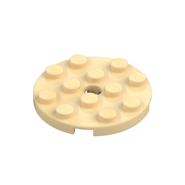 PLATE 4X4 ROUND W. SNAP