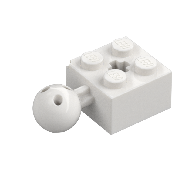 BRICK 2X2 W/ BALL Ø 10.2