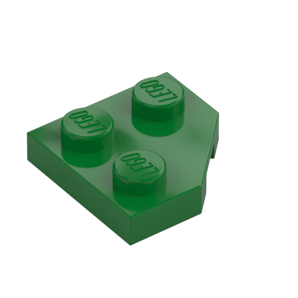 PLATE 2X2, CORNER, 45 DEG.