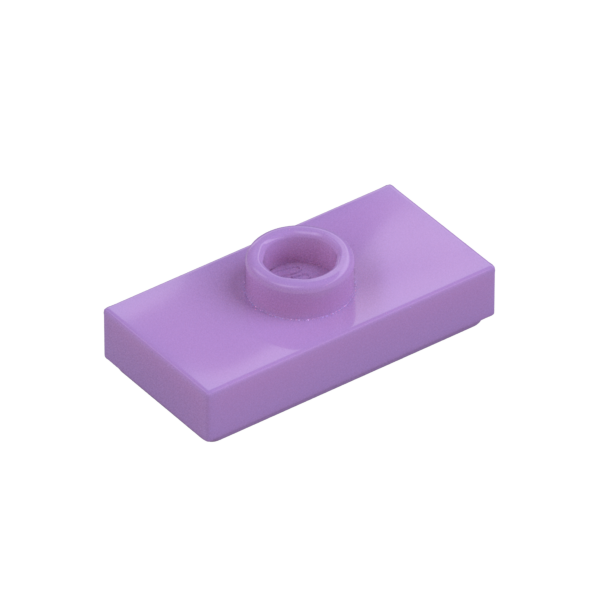 PLATE 1X2, W/ 1 KNOB