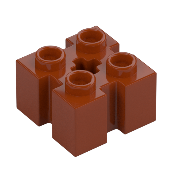 BRICK 2X2 W/GROOVE A.CR.HOLE