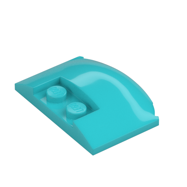 PLATE W. BOW 3X4X2/3 W. KNOBS