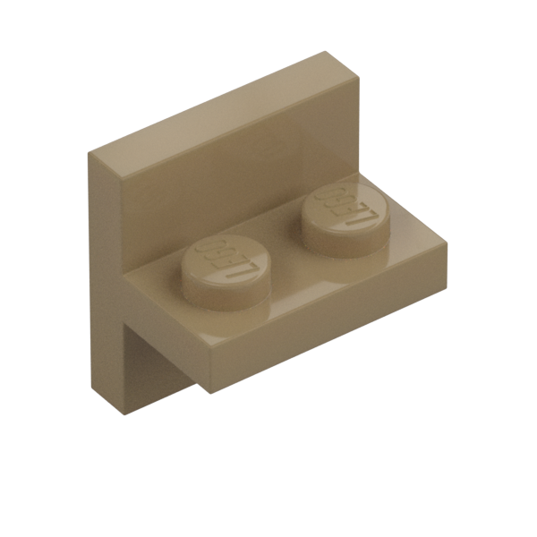 PLATE 1X2 W/ VERT. TUBE