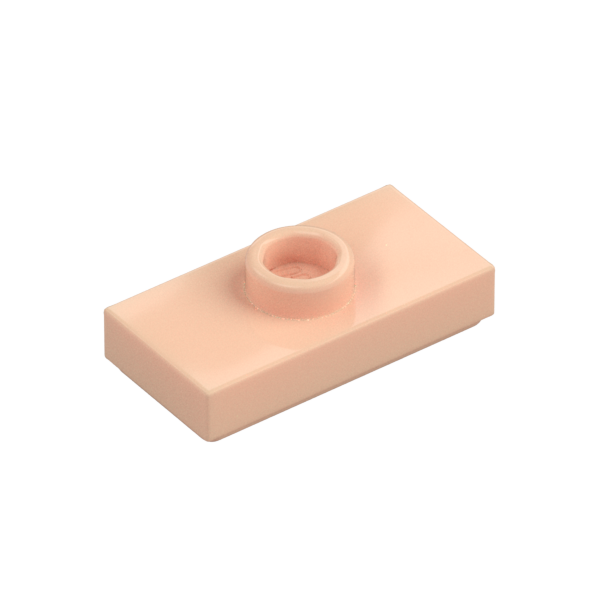 PLATE 1X2, W/ 1 KNOB