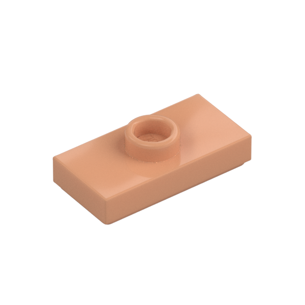 PLATE 1X2, W/ 1 KNOB
