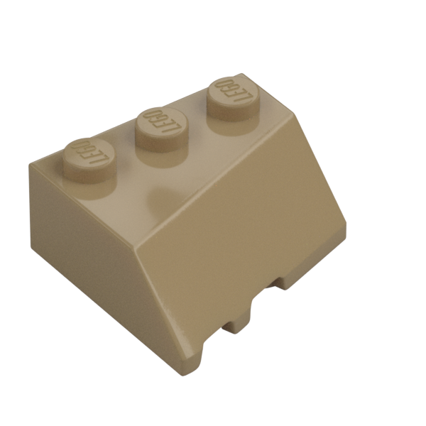 RIGHT ROOF TILE 3X3, DEG. 45/18/45