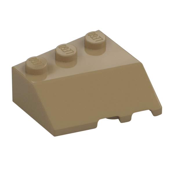 LEFT ROOF TILE 3X3, DEG. 45/18/45