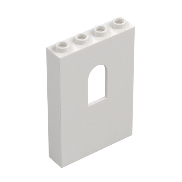 WALL 1X4X5 W/BOWED SLIT
