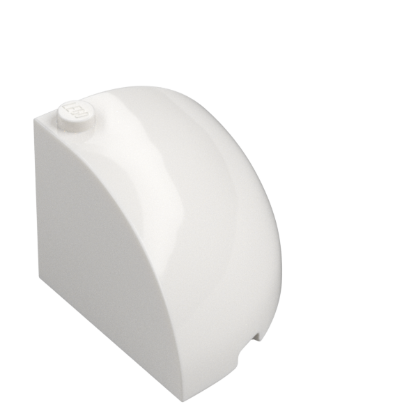 1/4 SPHERE 4X4X2 2/3, W/ KNOB