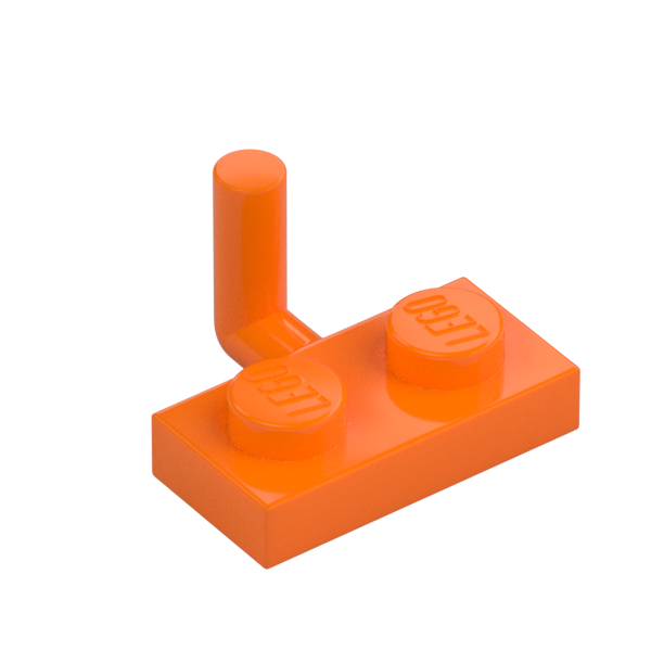 PLATE 1X2 W. VERTICAL SCHAFT