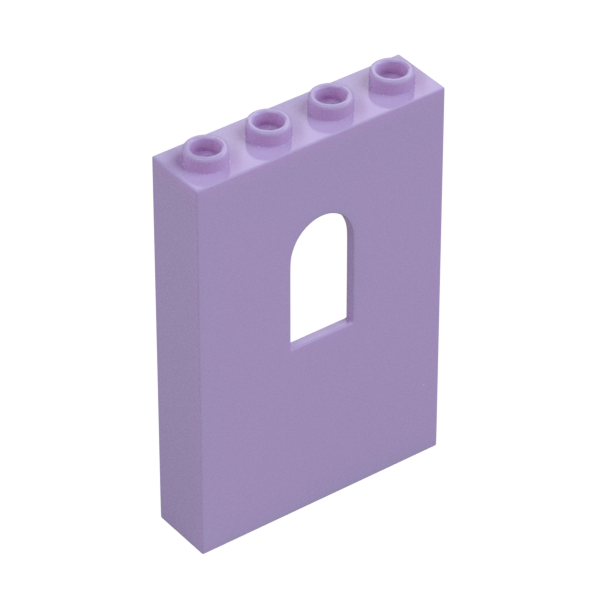 WALL 1X4X5 W/BOWED SLIT