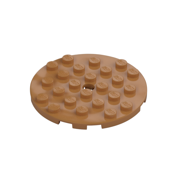 PLATE 6X6 ROUND WITH TUBE SNAP