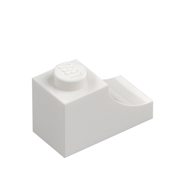 BRICK 1X2, OUTSIDE HALF ARCH, NO. 1
