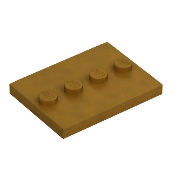 PLATE 3X4 WITH 4 KNOBS