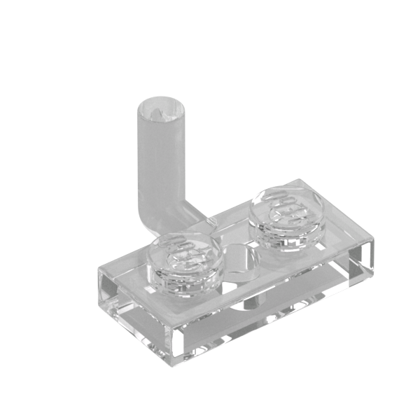 PLATE 1X2 W. VERTICAL SCHAFT